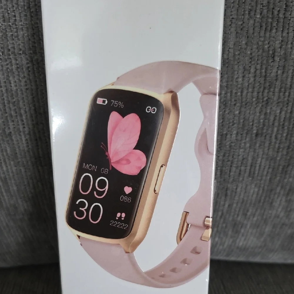 Womens Pink and Gold Health & Fitness Tracker By Amzhero New In Box